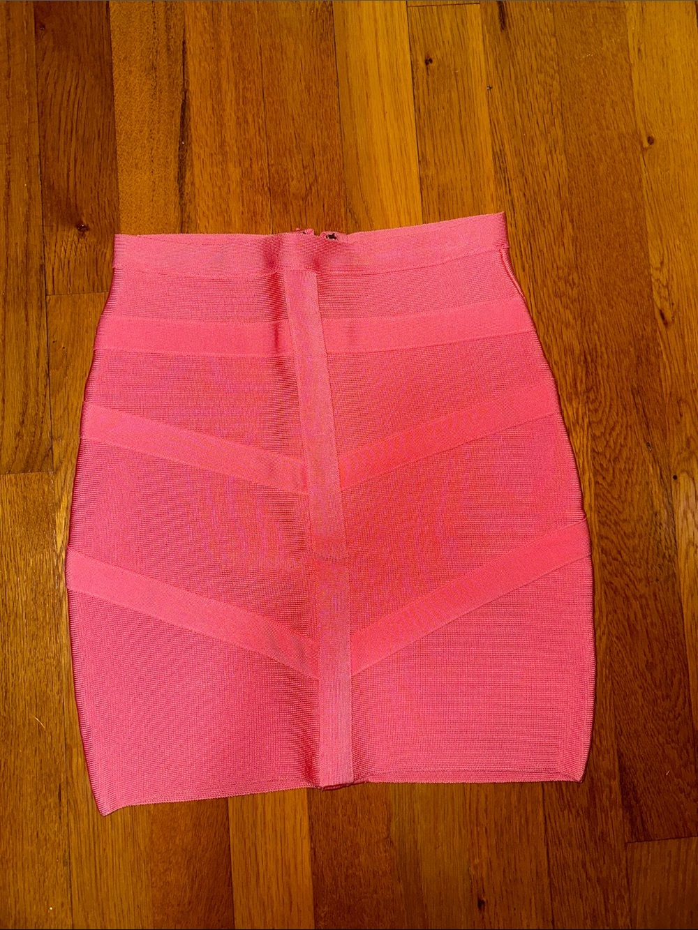 bebe Hot Pink Bandage Mini Skirt